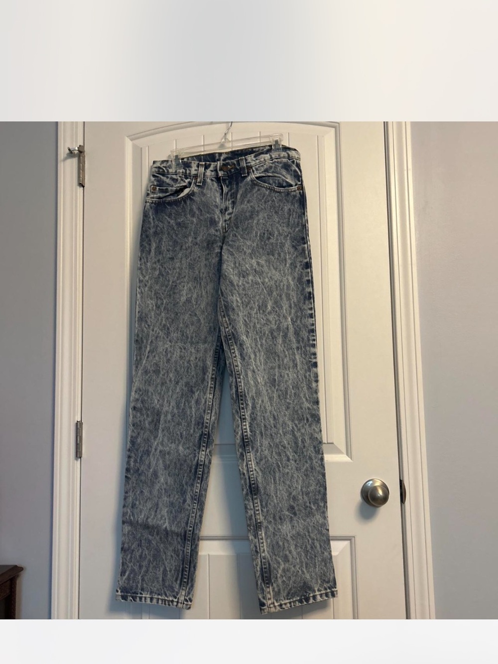 Levi's Acid-Wash Straight Leg Jeans - Gray